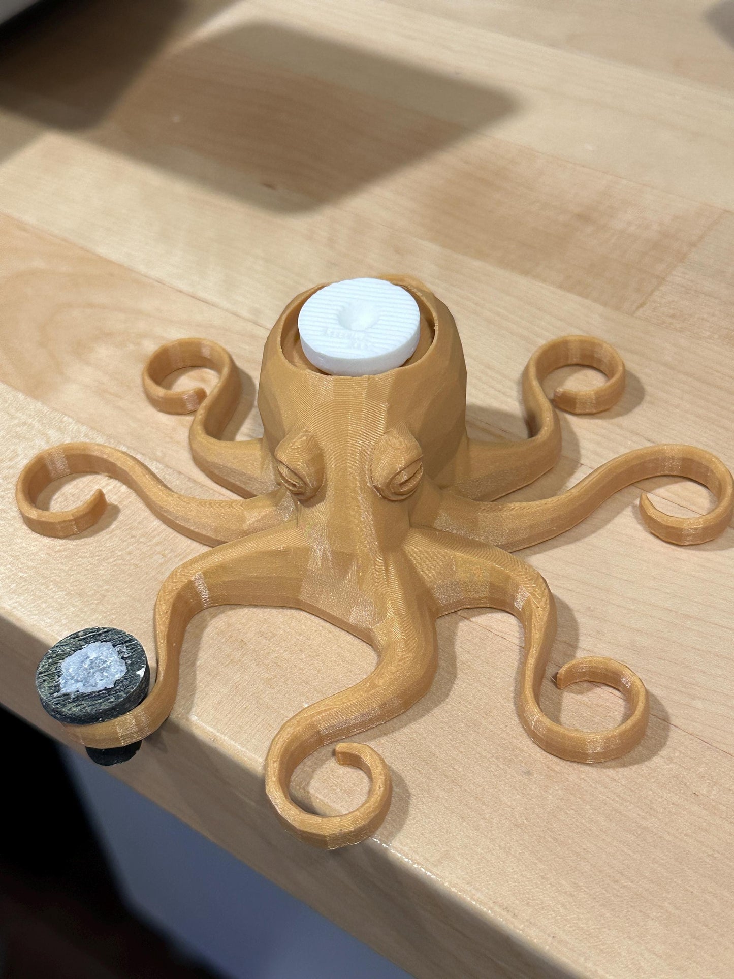 Octopus Frag Rack - encrusting coral holder + 7 frags in tentacles