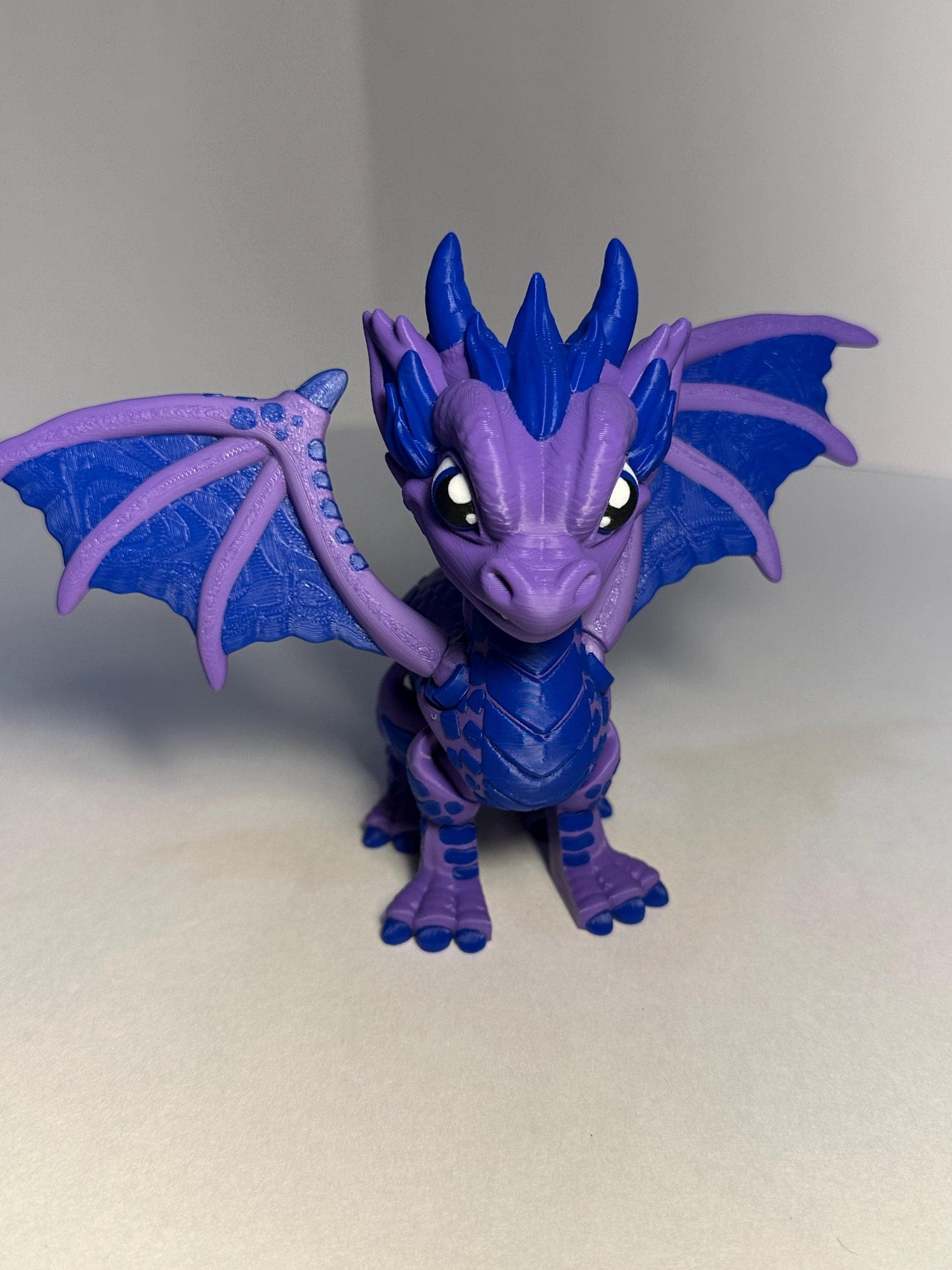 3d Printed Western Flexi Dragon Cartoon Stylized