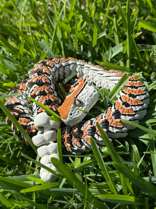 3d printed articulated flexi Rattlesnake - Style 2