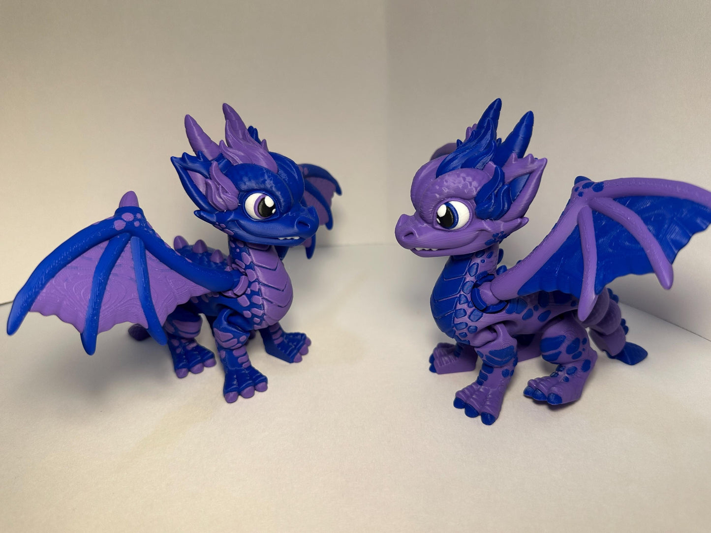 3d Printed Western Flexi Dragon Cartoon Stylized