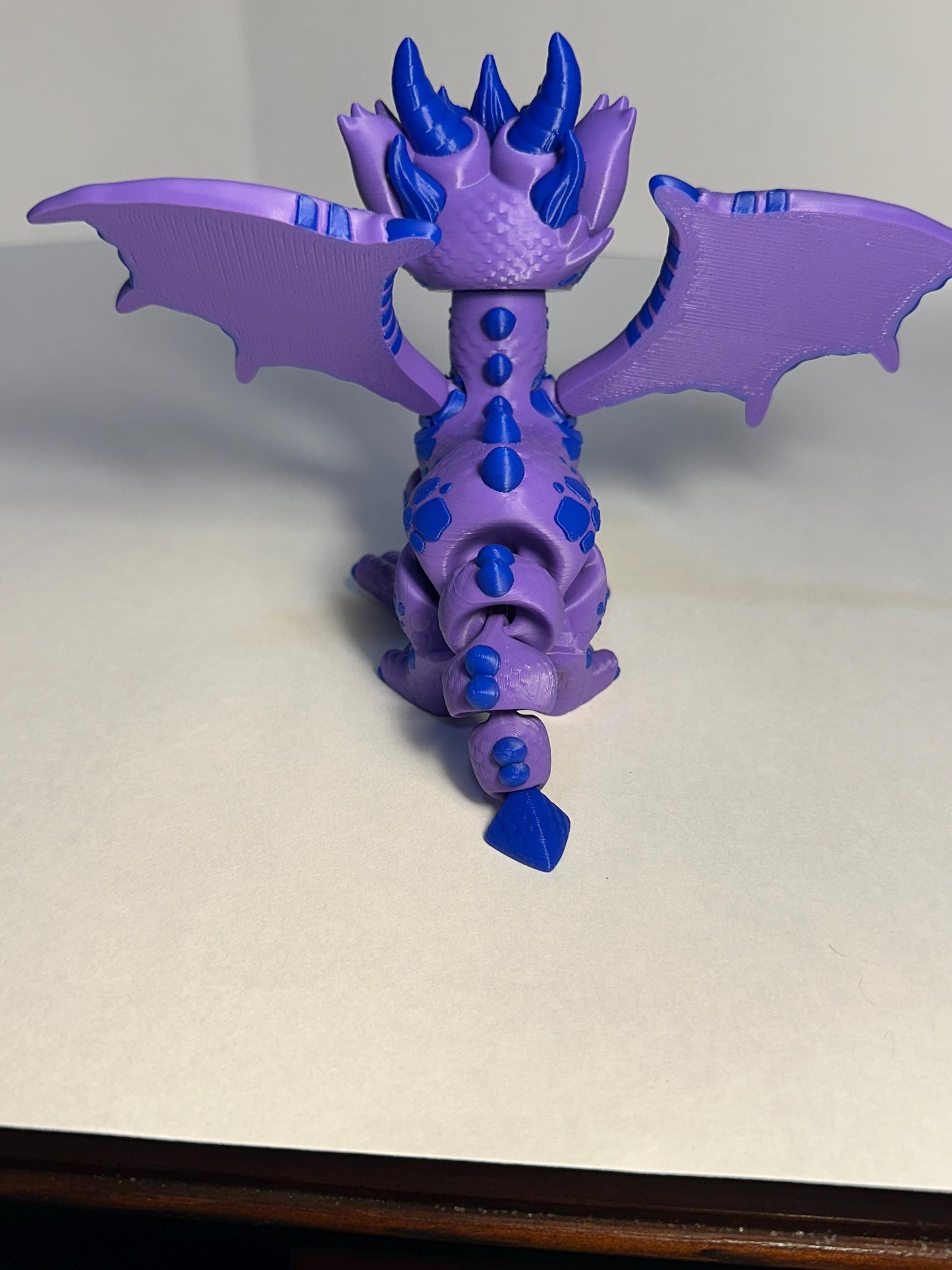 3d Printed Western Flexi Dragon Cartoon Stylized