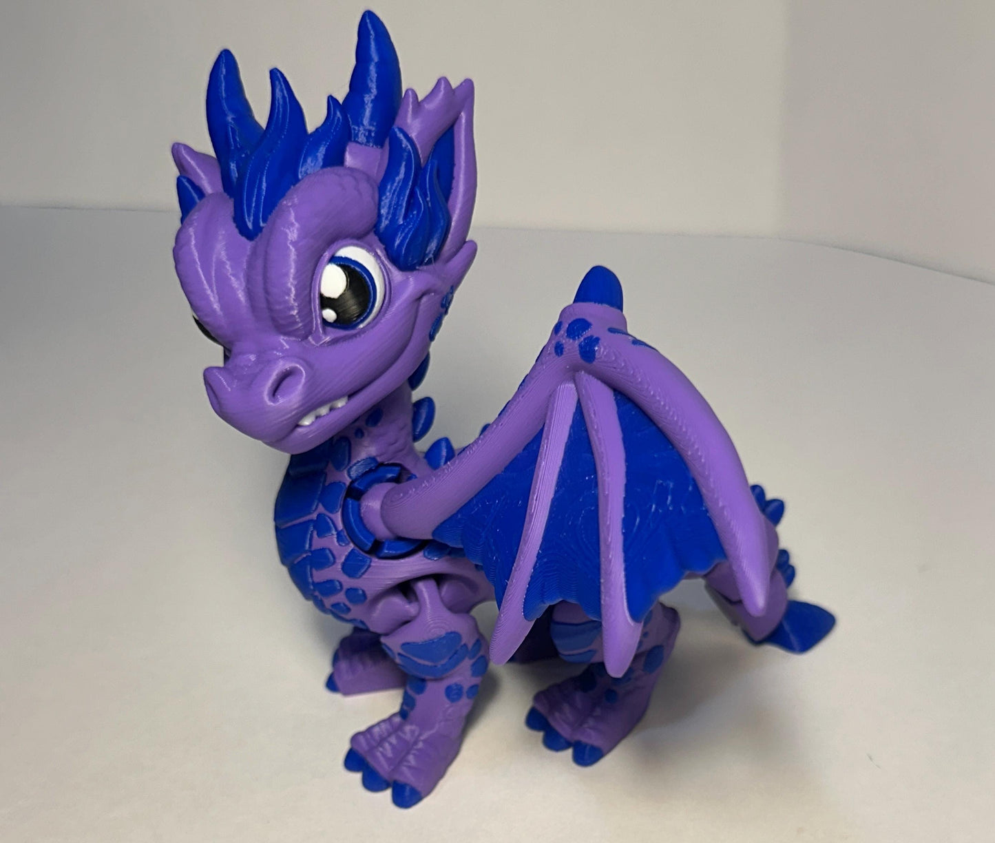 3d Printed Western Flexi Dragon Cartoon Stylized