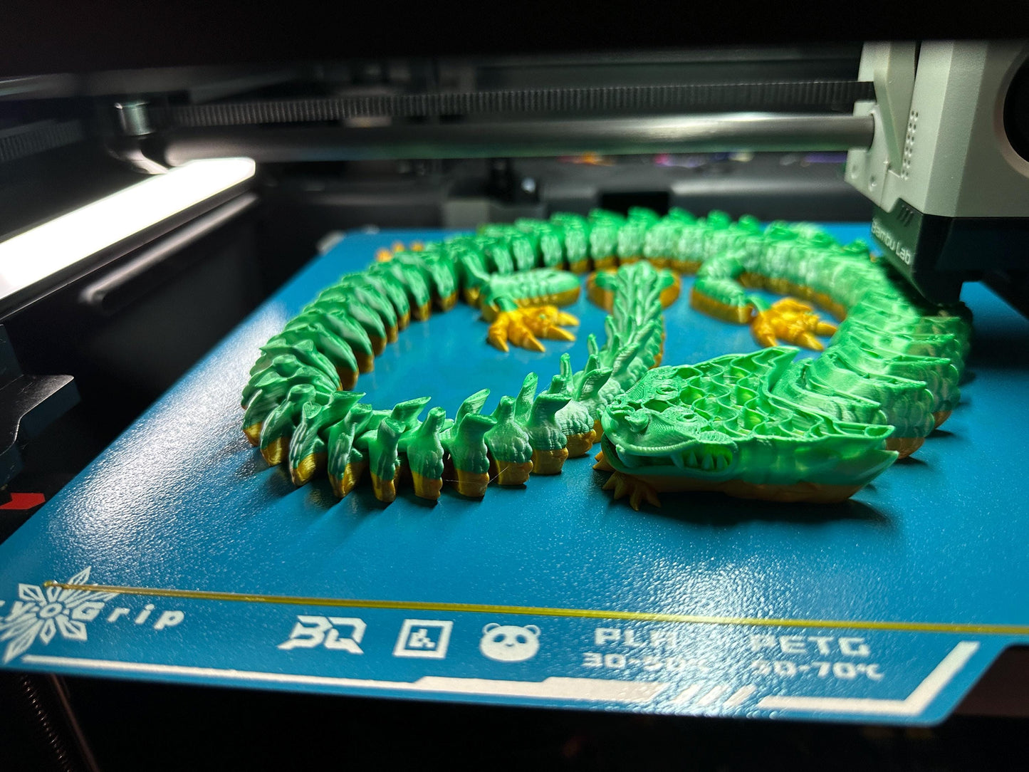 3d printed articulated flexi Imperial Dragon - lowest price on Etsy for 26”!