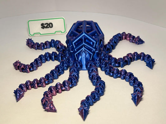 3d printed articulated flexi octopus creature