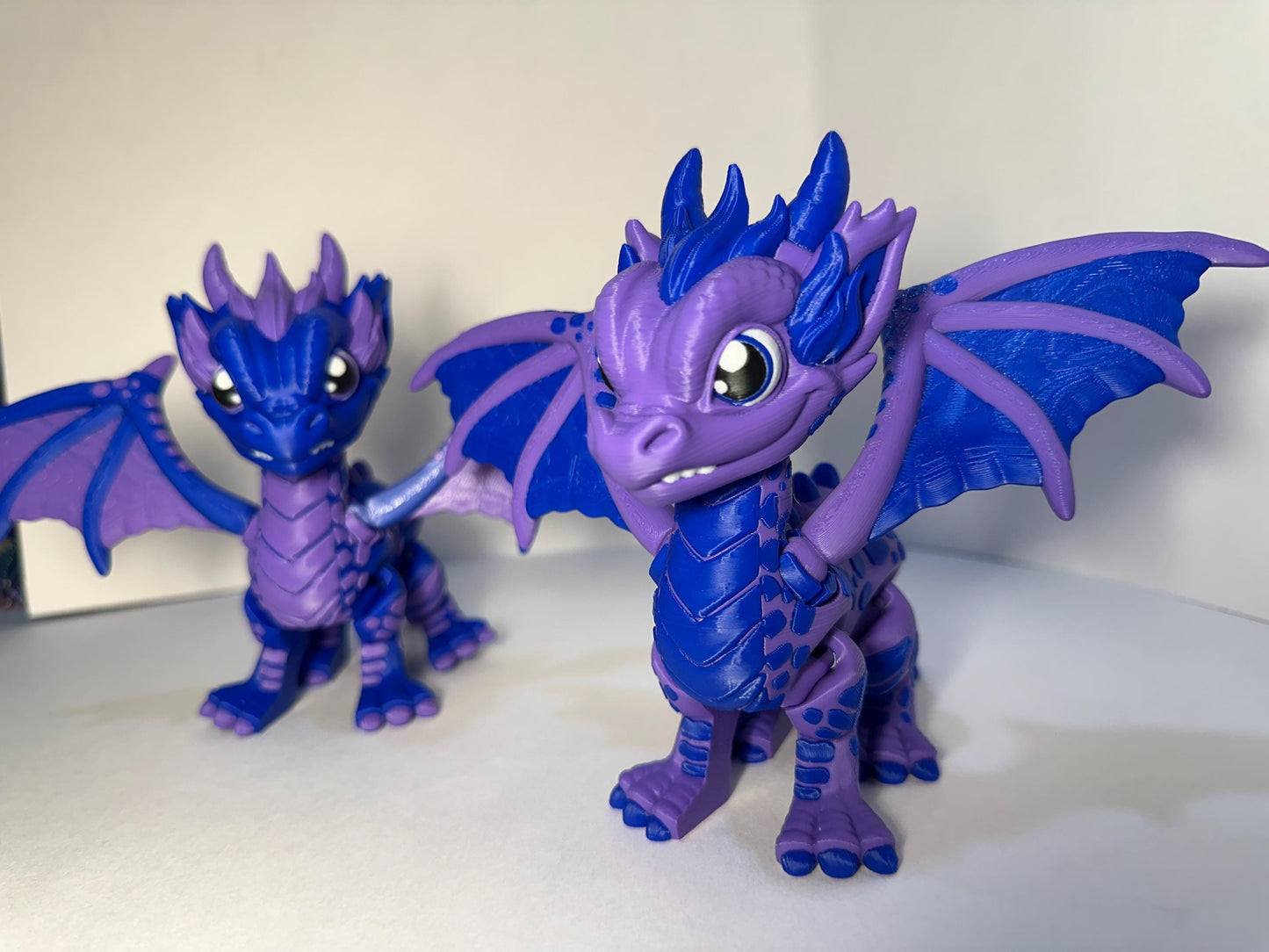 3d Printed Western Flexi Dragon Cartoon Stylized