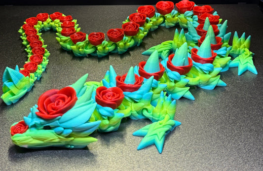 Articulated Flexi Rose Dragon