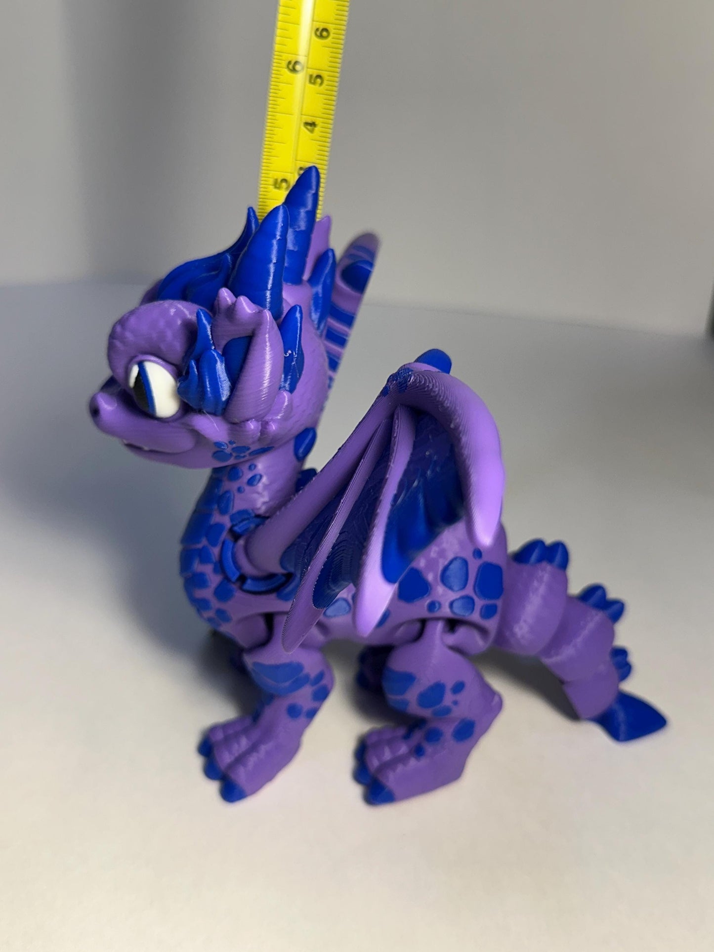 3d Printed Western Flexi Dragon Cartoon Stylized