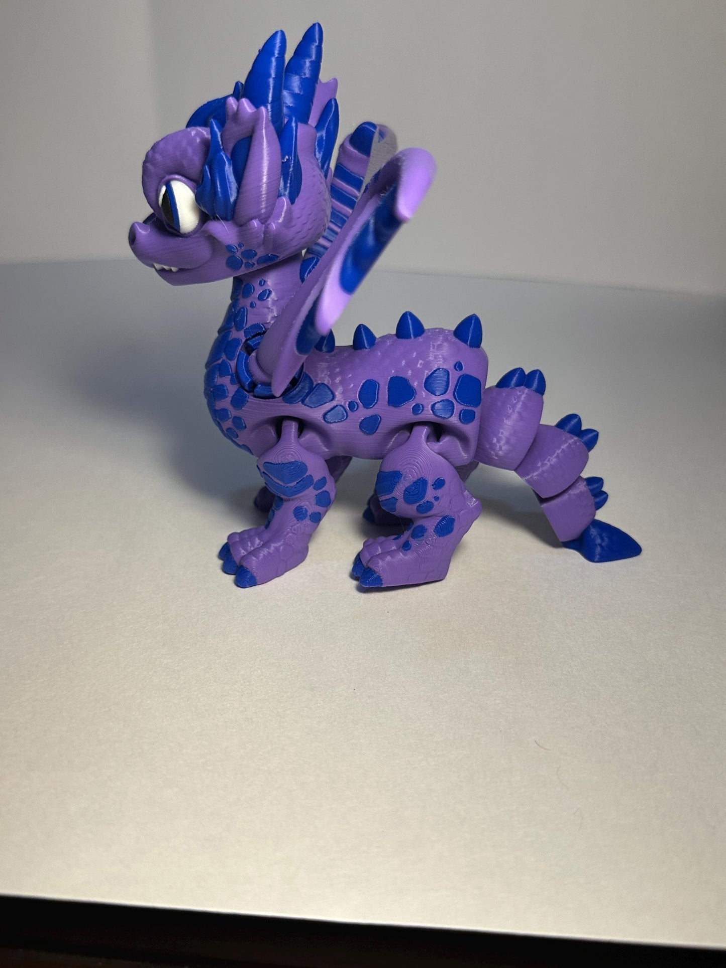 3d Printed Western Flexi Dragon Cartoon Stylized